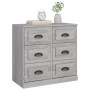 Aparador de madera contrachapada gris Sonoma 70x35,5x67,5 cm de vidaXL, Aparadores - Ref: Foro24-816438, Precio: 113,27 €, De...