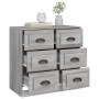 Aparador de madera contrachapada gris Sonoma 70x35,5x67,5 cm de vidaXL, Aparadores - Ref: Foro24-816438, Precio: 113,27 €, De...