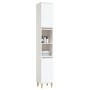 Armario de baño madera contrachapada blanco 30x30x190 cm de vidaXL, Tocadores de baño - Ref: Foro24-819788, Precio: 95,21 €, ...