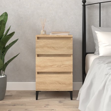 Sonoma oak plywood nightstand 40x35x70 cm by vidaXL, Nightstands - Ref: Foro24-819671, Price: 53,83 €, Discount: %