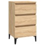 Mesita de noche madera contrachapada roble sonoma 40x35x70 cm de vidaXL, Mesitas de noche - Ref: Foro24-819671, Precio: 53,83...