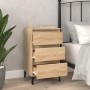 Sonoma oak plywood nightstand 40x35x70 cm by vidaXL, Nightstands - Ref: Foro24-819671, Price: 53,83 €, Discount: %