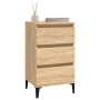 Mesita de noche madera contrachapada roble sonoma 40x35x70 cm de vidaXL, Mesitas de noche - Ref: Foro24-819671, Precio: 53,83...