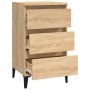 Mesita de noche madera contrachapada roble sonoma 40x35x70 cm de vidaXL, Mesitas de noche - Ref: Foro24-819671, Precio: 53,83...