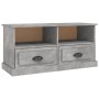 Concrete gray plywood TV cabinet 93x35.5x45 cm by vidaXL, TV Furniture - Ref: Foro24-816468, Price: 62,48 €, Discount: %