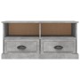 Concrete gray plywood TV cabinet 93x35.5x45 cm by vidaXL, TV Furniture - Ref: Foro24-816468, Price: 62,48 €, Discount: %