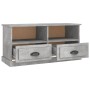 Concrete gray plywood TV cabinet 93x35.5x45 cm by vidaXL, TV Furniture - Ref: Foro24-816468, Price: 62,48 €, Discount: %