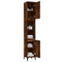 Smoked oak plywood bathroom cabinet 30x30x190 cm by vidaXL, Bathroom furniture - Ref: Foro24-819801, Price: 88,50 €, Discount: %