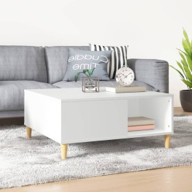 Mesa de centro madera contrachapada blanco 80x80x36,5 cm de vidaXL, Mesas de centro - Ref: Foro24-821092, Precio: 48,23 €, De...