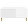 Mesa de centro madera contrachapada blanco 80x80x36,5 cm de vidaXL, Mesas de centro - Ref: Foro24-821092, Precio: 48,17 €, De...