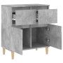 Betongraues Sperrholz-Sideboard 60x35x70 cm von vidaXL, Sideboards - Ref: Foro24-819680, Preis: 58,13 €, Rabatt: %