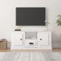 Glossy white plywood TV cabinet 100x35.5x45 cm by vidaXL, TV Furniture - Ref: Foro24-816458, Price: 69,70 €, Discount: %