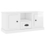 Glossy white plywood TV cabinet 100x35.5x45 cm by vidaXL, TV Furniture - Ref: Foro24-816458, Price: 69,70 €, Discount: %