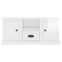 Glossy white plywood TV cabinet 100x35.5x45 cm by vidaXL, TV Furniture - Ref: Foro24-816458, Price: 69,70 €, Discount: %