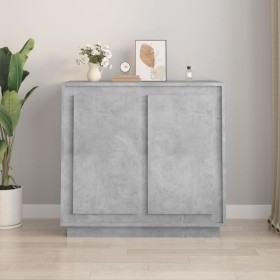 Aparador de madera contrachapada gris hormigón 80x34x75 cm de vidaXL, Aparadores - Ref: Foro24-819888, Precio: 89,13 €, Descu...