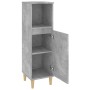 Armario de baño madera contrachapada gris hormigón 30x30x100 cm de vidaXL, Muebles de baño - Ref: Foro24-819808, Precio: 54,3...