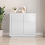 Glossy white plywood sideboard 80x34x75 cm by vidaXL, Sideboards - Ref: Foro24-819886, Price: 109,95 €, Discount: %