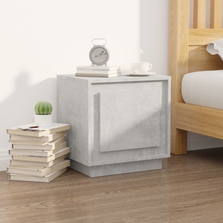 Concrete gray plywood bedside table 44x35x45 cm by vidaXL, Nightstands - Ref: Foro24-819844, Price: 34,80 €, Discount: %