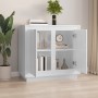 Aparador de madera contrachapada blanco brillante 80x34x75 cm de vidaXL, Aparadores - Ref: Foro24-819886, Precio: 109,95 €, D...