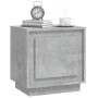 Concrete gray plywood bedside table 44x35x45 cm by vidaXL, Nightstands - Ref: Foro24-819844, Price: 34,80 €, Discount: %