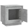 Concrete gray plywood bedside table 44x35x45 cm by vidaXL, Nightstands - Ref: Foro24-819844, Price: 34,80 €, Discount: %