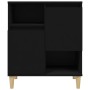 Aparador de madera contrachapada negro 60x35x70 cm de vidaXL, Aparadores - Ref: Foro24-821141, Precio: 86,56 €, Descuento: %