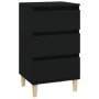 Black plywood nightstand 40x35x70 cm by vidaXL, Nightstands - Ref: Foro24-819661, Price: 53,42 €, Discount: %