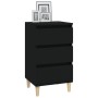 Mesita de noche madera contrachapada negro 40x35x70 cm de vidaXL, Mesitas de noche - Ref: Foro24-819661, Precio: 47,84 €, Des...