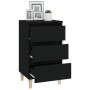 Mesita de noche madera contrachapada negro 40x35x70 cm de vidaXL, Mesitas de noche - Ref: Foro24-819661, Precio: 47,84 €, Des...