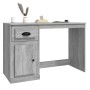 Escritorio y cajón madera contrachapada gris Sonoma 115x50x75cm de vidaXL, Escritorios - Ref: Foro24-816478, Precio: 81,09 €,...