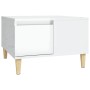 Glossy white plywood coffee table 55x55x36.5 cm by vidaXL, Coffee table - Ref: Foro24-821078, Price: 54,90 €, Discount: %