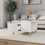 Glossy white plywood coffee table 55x55x36.5 cm by vidaXL, Coffee table - Ref: Foro24-821078, Price: 54,90 €, Discount: %