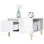 Glossy white plywood coffee table 55x55x36.5 cm by vidaXL, Coffee table - Ref: Foro24-821078, Price: 54,90 €, Discount: %