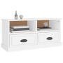 Weißer TV-Schrank aus Sperrholz, 93 x 35,5 x 45 cm von vidaXL, TV-Möbel - Ref: Foro24-816464, Preis: 64,99 €, Rabatt: %