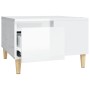 Glossy white plywood coffee table 55x55x36.5 cm by vidaXL, Coffee table - Ref: Foro24-821078, Price: 54,90 €, Discount: %