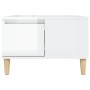 Glossy white plywood coffee table 55x55x36.5 cm by vidaXL, Coffee table - Ref: Foro24-821078, Price: 54,90 €, Discount: %