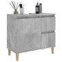 Armario de baño madera contrachapada gris hormigón 65x33x60 cm de vidaXL, Muebles de baño - Ref: Foro24-819824, Precio: 67,99...