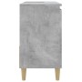 Armario de baño madera contrachapada gris hormigón 65x33x60 cm de vidaXL, Muebles de baño - Ref: Foro24-819824, Precio: 67,99...