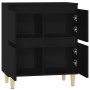 Aparador de madera contrachapada negro 60x35x70 cm de vidaXL, Aparadores - Ref: Foro24-821157, Precio: 73,24 €, Descuento: %