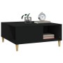 Black plywood coffee table 80x80x36.5 cm by vidaXL, Coffee table - Ref: Foro24-821093, Price: 48,23 €, Discount: %