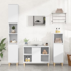 Plywood white sink cabinet 80x33x60 cm by vidaXL, bathroom vanities - Ref: Foro24-821284, Price: 62,99 €, Discount: %