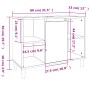 Plywood white sink cabinet 80x33x60 cm by vidaXL, bathroom vanities - Ref: Foro24-821284, Price: 63,27 €, Discount: %