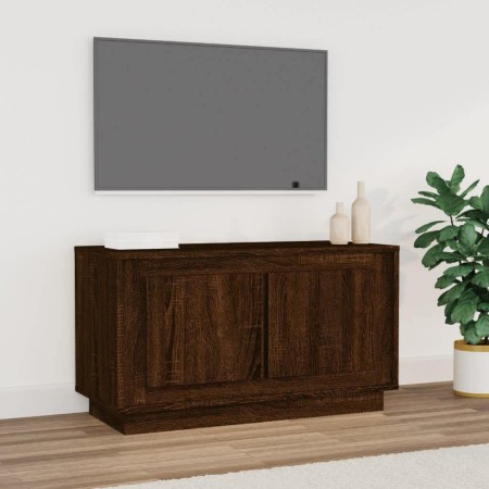 Mueble para TV madera contrachapada roble marrón 80x35x45 cm de vidaXL, Muebles TV - Ref: Foro24-819859, Precio: 50,82 €, Des...