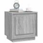 Mesita de noche madera contrachapada gris sonoma 44x35x45 cm de vidaXL, Mesitas de noche - Ref: Foro24-819848, Precio: 35,78 ...