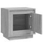 Sonoma gray plywood bedside table 44x35x45 cm by vidaXL, Nightstands - Ref: Foro24-819848, Price: 35,78 €, Discount: %