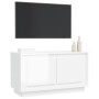 TV stand made of glossy white plywood 80x35x45 cm by vidaXL, TV Furniture - Ref: Foro24-819854, Price: 44,18 €, Discount: %