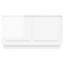 Mueble para TV madera contrachapada blanco brillo 80x35x45 cm de vidaXL, Muebles TV - Ref: Foro24-819854, Precio: 44,18 €, De...