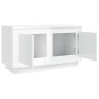 TV stand made of glossy white plywood 80x35x45 cm by vidaXL, TV Furniture - Ref: Foro24-819854, Price: 44,18 €, Discount: %