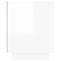 Mueble para TV madera contrachapada blanco brillo 80x35x45 cm de vidaXL, Muebles TV - Ref: Foro24-819854, Precio: 44,18 €, De...