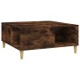 Smoked oak plywood coffee table 80x80x36.5 cm by vidaXL, Coffee table - Ref: Foro24-821097, Price: 46,80 €, Discount: %